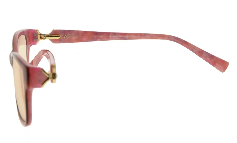 AH6208 Eyekepper янтарные тонированные линзы оптико-качество компьютерные очки для чтения с rx-состоянии ацетат кадр УФ и синий свет защиты