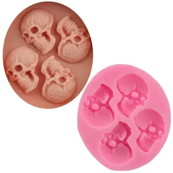 

3D Skull Resin Charms Pendant Mold UV Resin Jewelry Silicone Mold Jewelry Making