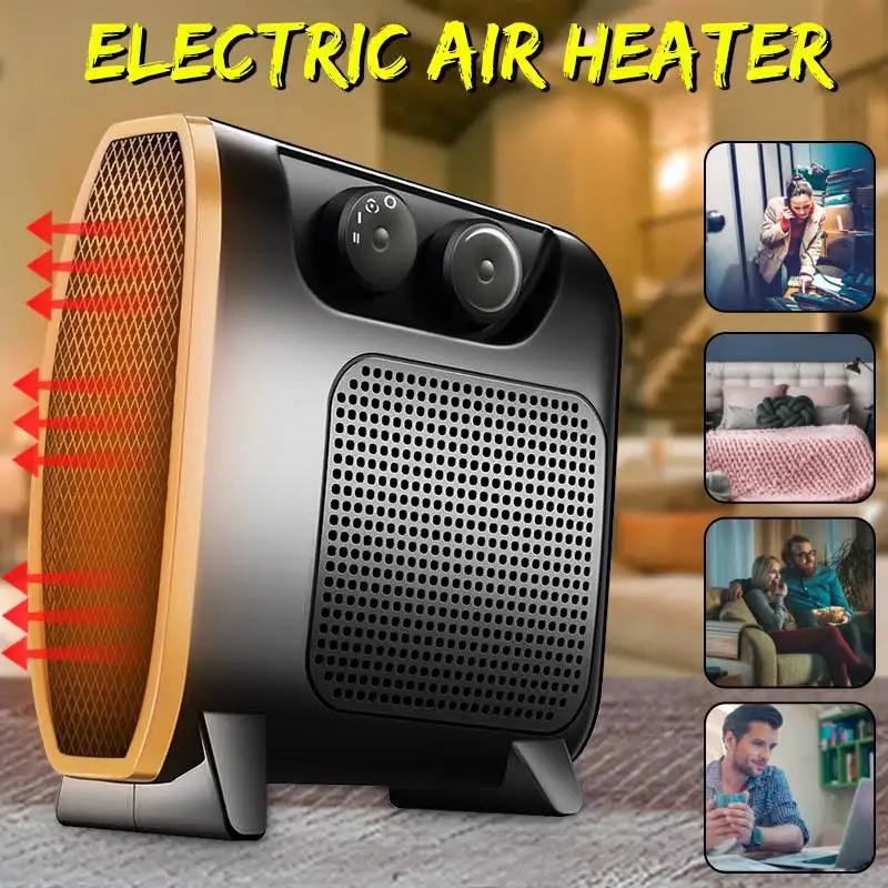 

220V 35-800-1500W Desktop Household Handy Heater Mini Fan Heater Electric Air Heater Stove Radiator Warmer Machine For Winter