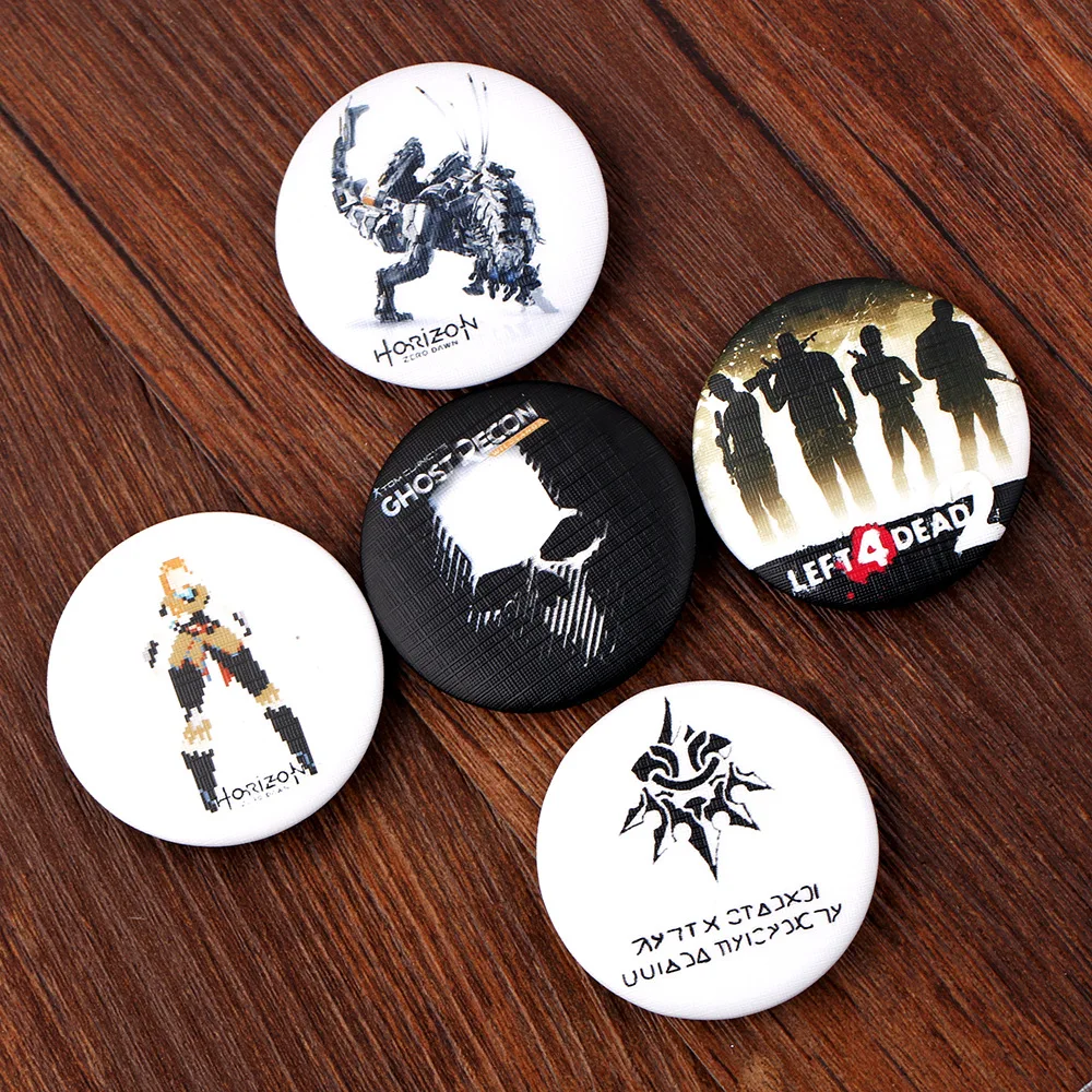 Tom Clancy's Ghost Recon NieR: Automata Horizon Zero Dawn Left 4 Dead 2 Pin значок жесть броши для мужчин и женщин
