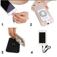 Ультратонкие отличное высшее качество QI Беспроводной Зарядное устройство приемник для Iphone 5 5C 5S 6 6S i5 i6 Apple Ipad Беспроводной Зарядное устройство