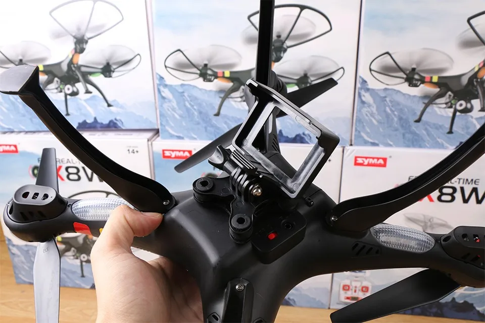 SYMA X8W X8HG X8HW Квадрокоптер с дистанционным управлением Drone без каких-либо Камера 2,4G 6-осевой Радиоуправляемый вертолет может поместиться Gopro/Xiaoyi/SJCAM VS MJX B3 B6