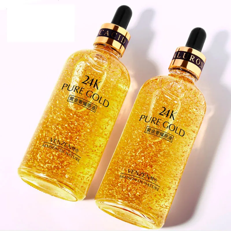 

24K Gold Hyaluronic Acid Essence Replenishment Moisturize Shrink Pore Brighten Skin Care Lift Firming Essence