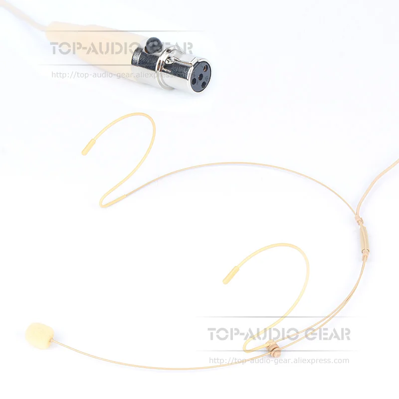 4 контакта Pin Mini XLR TA4F головная гарнитура микрофон с ушным креплением для SHURE T UT UR U
