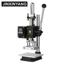 Jinxinyang máquina de calor, máquina de gravação em couro, folha de ouro, estampagem, pressão quente, marcação de madeira