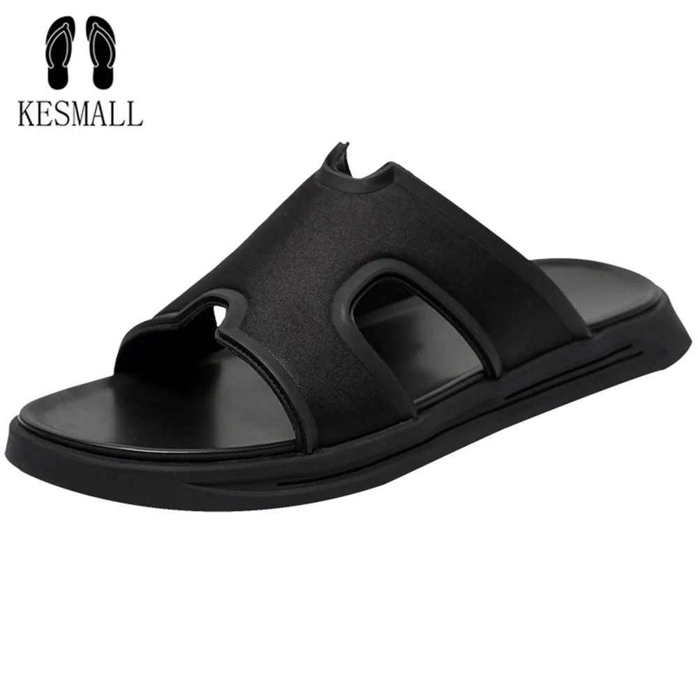 

KESMALL Summer Shoes Men Outdoor Flip-Flops Bathroom Home Slippers Beach Shoes Leisure Slippers Sandals Indoor Boy Shoes WS56