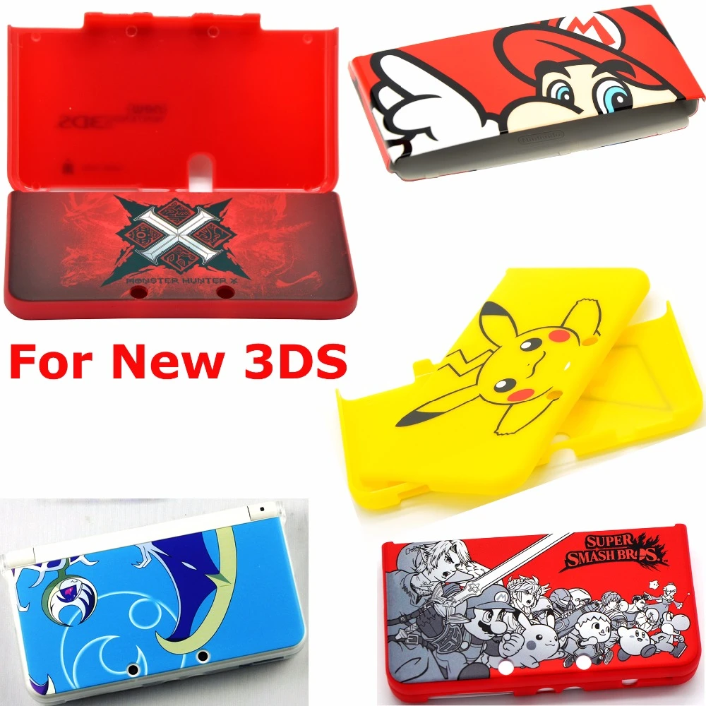 新しい 3dsプロテクターカバープレートハウジングシェル保護ケース任天堂新 3dsためポケモン ピカチュウ モンスターハンター Case For Housing Shellcase For Nintendo 3ds Aliexpress