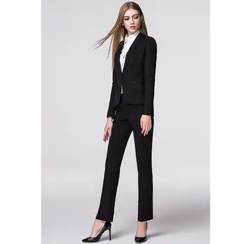 

New Promotion New Arrive Custom Made Spring Autumn Formal Women Suits Elegant Fashion Ladies Office Uniforms For Work Clothing