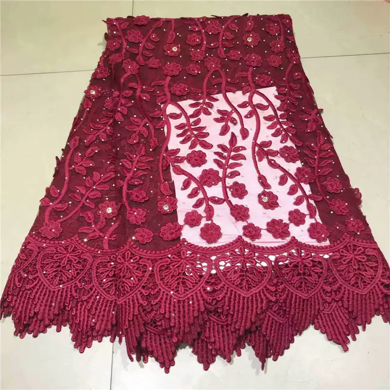 

ZQJ!Black African Lace Fabric High Quality Guipure lace For Wedding Dress Cotton Lace With Stones Nigerian Lace Fabrics ! P40852