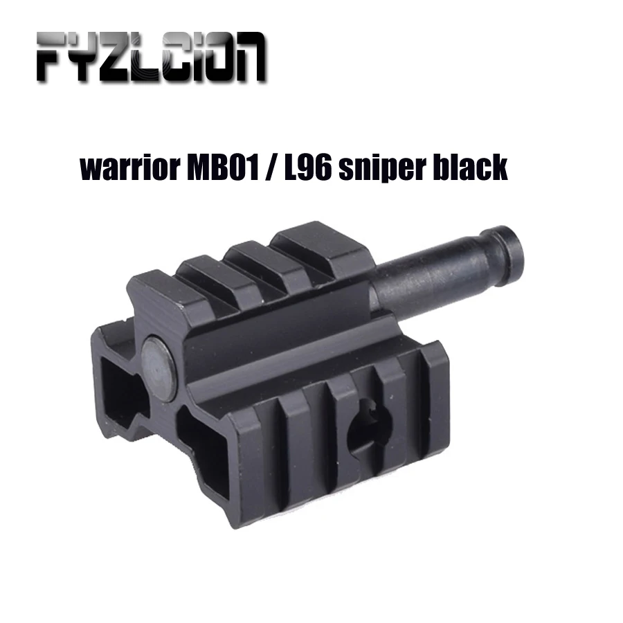 

Airgun Air Rifle Gear Parts Accessories E&C Tri-Rail Mounting Adapter Connector For Warrior MB01 / L96 Sniper Black