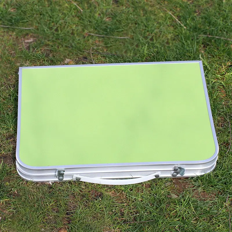  VILEAD Portable Folding Picnic Table Aluminum Ultralight Waterproof Foldable Hiking Camping Self Dr