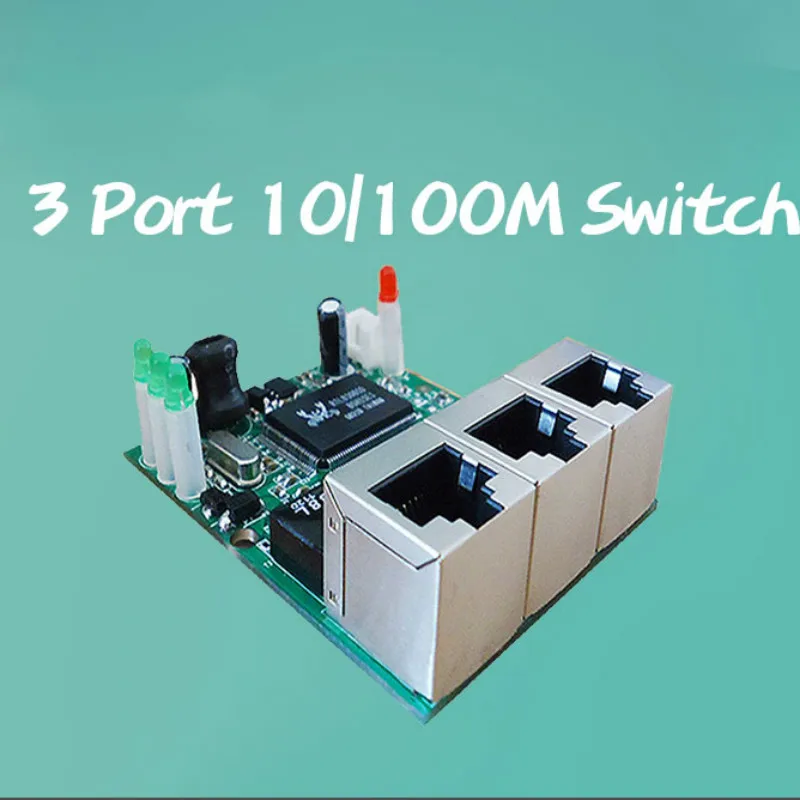 OEM производитель компания прямые продажи Realtek чип RTL8306E мини 10/100 Мбит/с rj45 lan hub 3