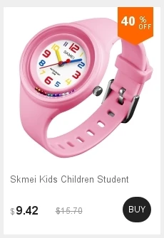SKMEI новые детские часы мультфильм милый кварц для детей мальчиков и девочек водонепроницаемые часы футбол Барби Мягкая силиконовая лента