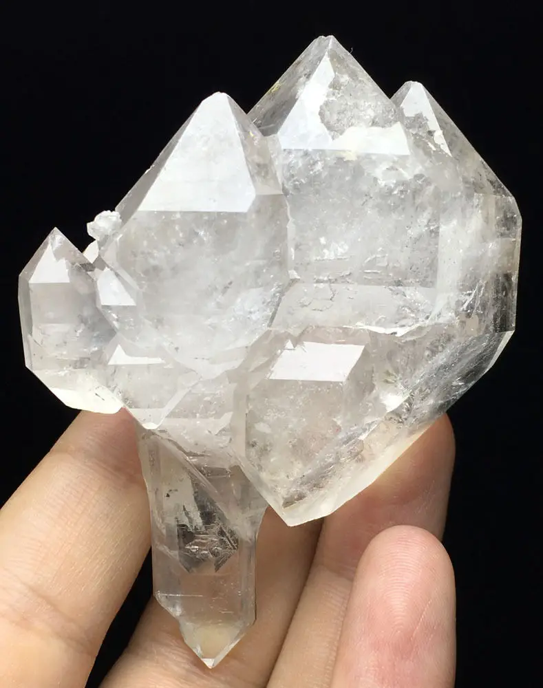 109g Unique Natural skeletal Elestial QUARTZ Crystal Cluster Mineral Specimen