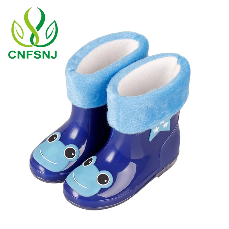 CNFSNJ/Новинка 2019 года; брендовые Детские милые ботинки для девочек и мальчиков; детские непромокаемые сапоги с героями мультфильмов ярких