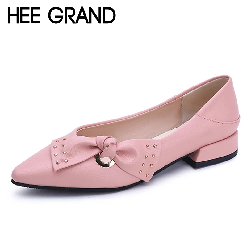 

HEE GRAND Sweet Patent Leather Women Oxfords Shoes For Spring Pointed Toe Platform Low Heels Pumps Brogue Shoes Woman XWD6447