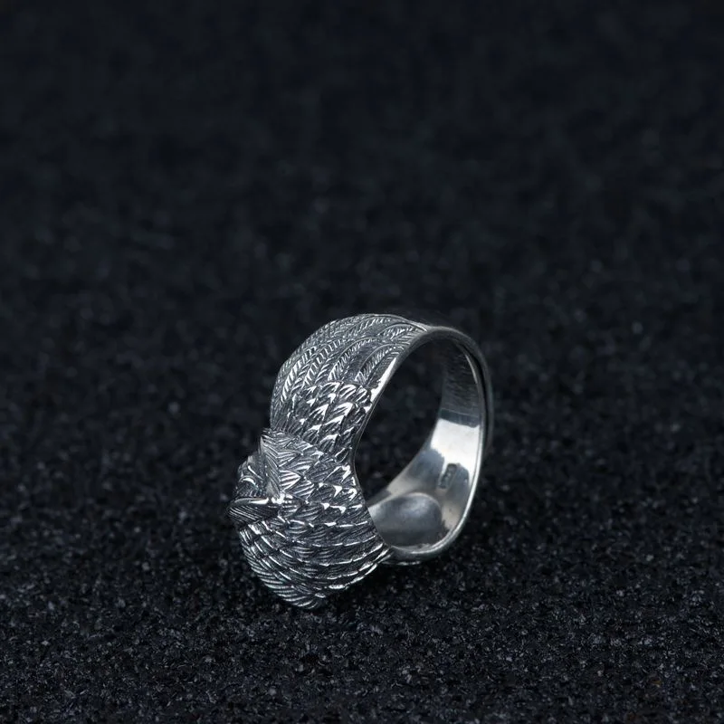 V. YA кольцо с милой совой для мужчин и женщин, 925 серебряное кольцо, Твердое Серебро S925 пробы, ювелирные изделия, аксессуары, бижутерия, лучший подарок