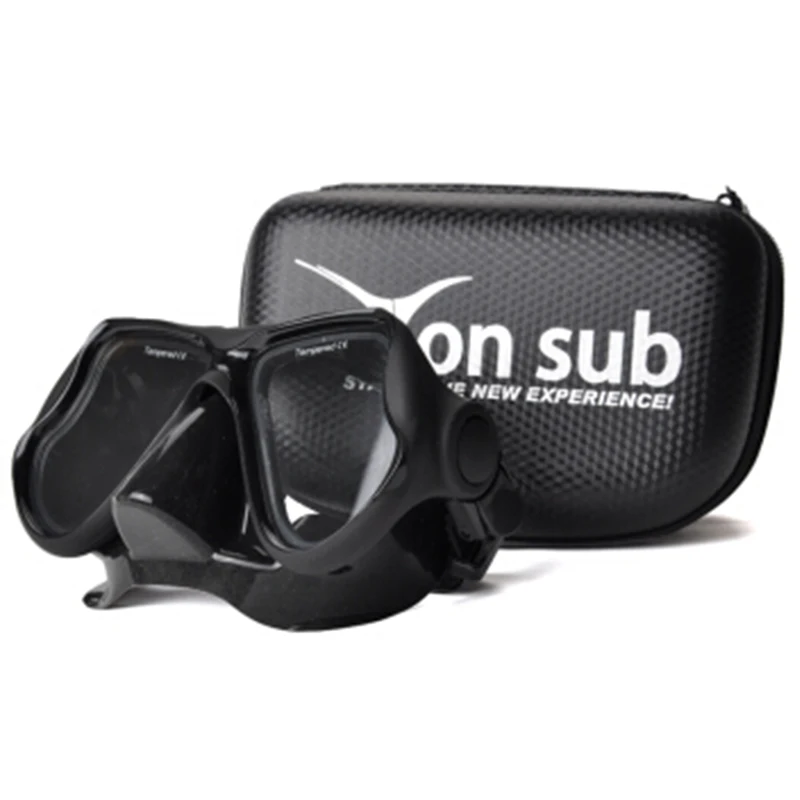 YONSUB Набор масок для подводного плавания с коробкой для подводного плавания подводная Подводная охота маска для плавания и дайвинга+ набор дыхательных трубок или только маска