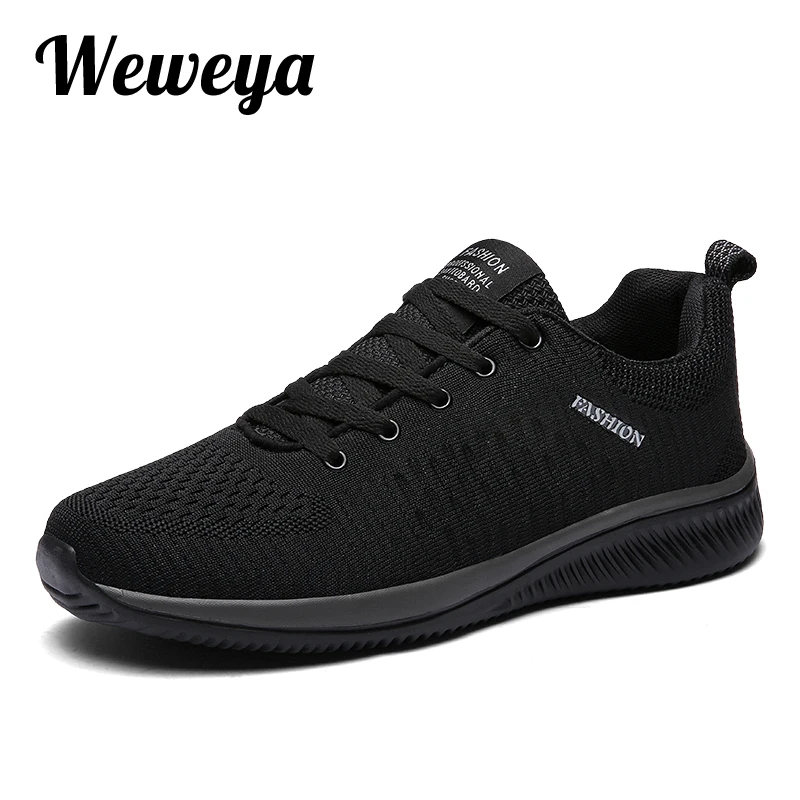 Новинка 2019 Мужская парусиновая обувь Weweya в сеточку модная мужская повседневная