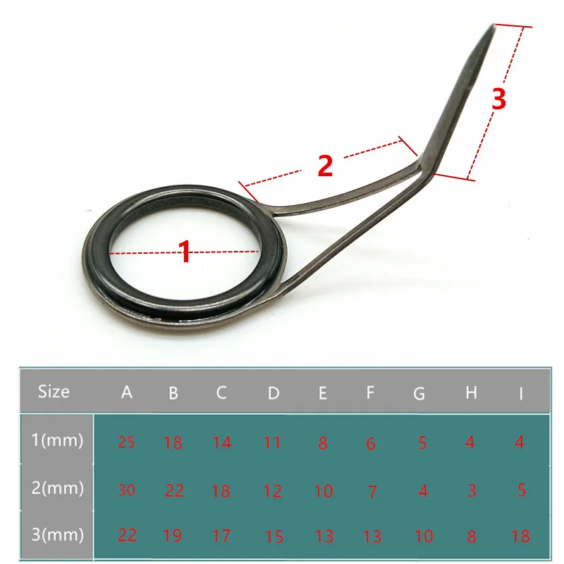 SUNMILE 9 шт. керамические направляющие кольца из нержавеющей стали рыболовные аксессуары DIY рыболовные кончики стержней кольца для ремонта удочки