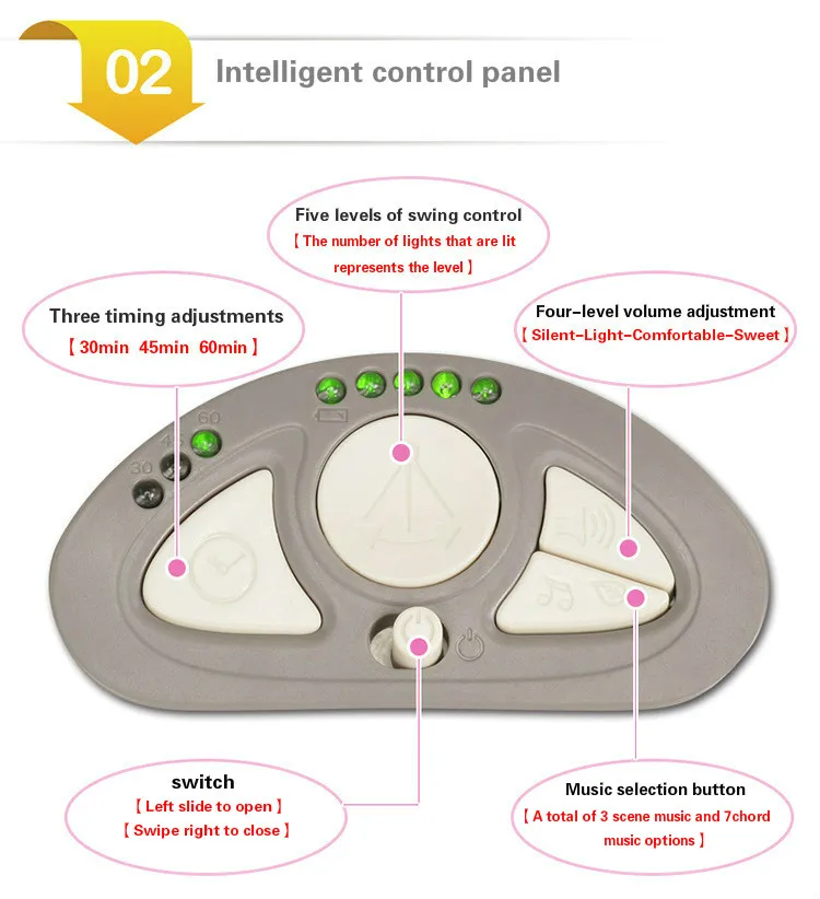 music electric swing chair infant baby rocking chair comfort