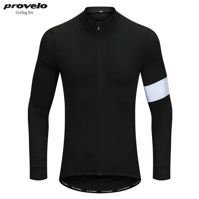 

Provelo 2019 Top Quality Unisex Pro Team Zero Degree Thermal Fleece Cycling Jersey long Sleeve Winter Brushing Seamless Process
