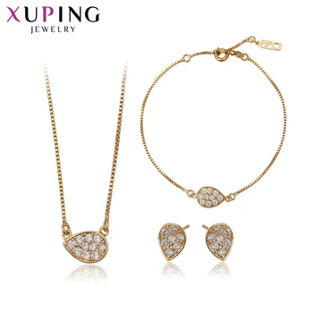 

Xuping Fashion Elegant Set for Girl Women Exquisite Temperament Style Imitation Jewelry Sets Gift for Thanksgiving 62186