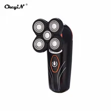 Портативный Пять плавающих лезвий электробритва борода USB перезаряжаемые моющиеся бритвы лысый станок для бритья бритвы для мужчин 44