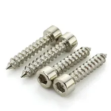 20PCS Hexagon Socket Screws Wooden Screws Furniture Sliding Door Self Tapping Screws Hardened M4*10/12/12/16/18/20/25…/45/50