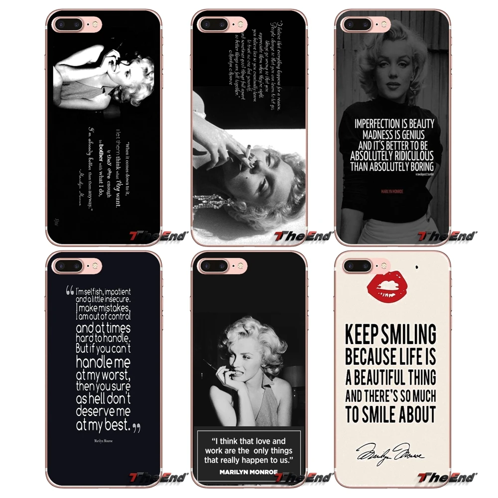 Чехол для телефона Sony Xperia Z Z1 Z2 Z3 Z5 compact M2 M4 M5 E3 T3 XA Aqua LG G4 G5 G3 G2 Mini Marilyn Monroe Im с