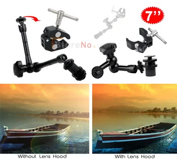 

4 in 1 11" Adjustable Magic Arm + 7" Magic Arm and Super Clamp Mount Kit For DSLR Camera Z96 LED Light Holder HDMI LCD Monitor