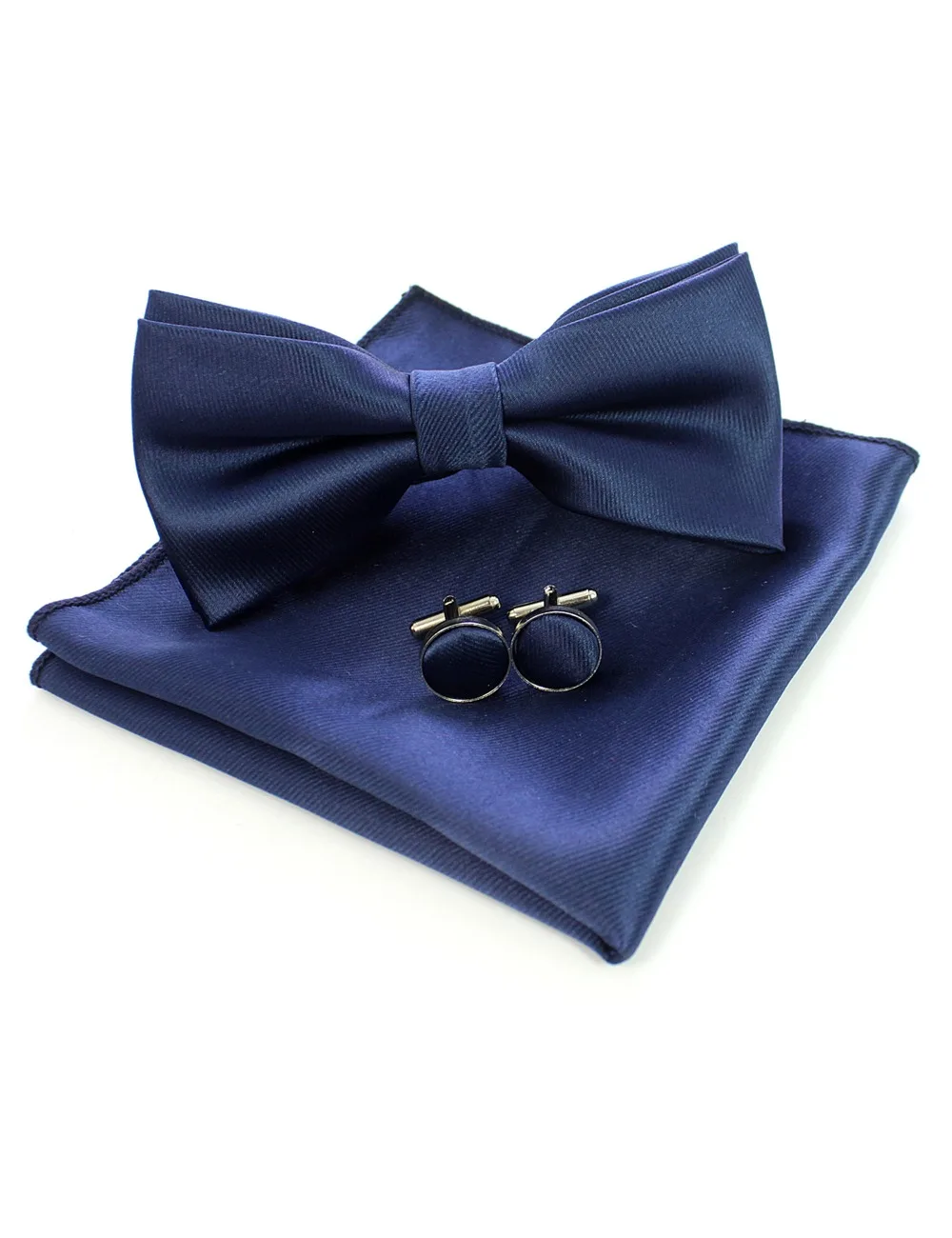 JEMYGINS шелк Soild мужской галстук-бабочка карман квадраты запонки, Подарочная коробка набор бабочка Платок для мужчин вечерние свадебные