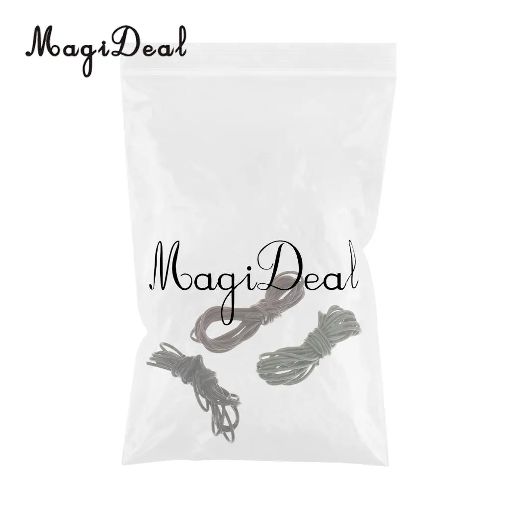 MagiDeal 3Pcs Professional Silicone Rig Tubing 1.0mm Inner Diameter for outdoor  Carp Fishing Hair Rigs Tube Including 3 Colors