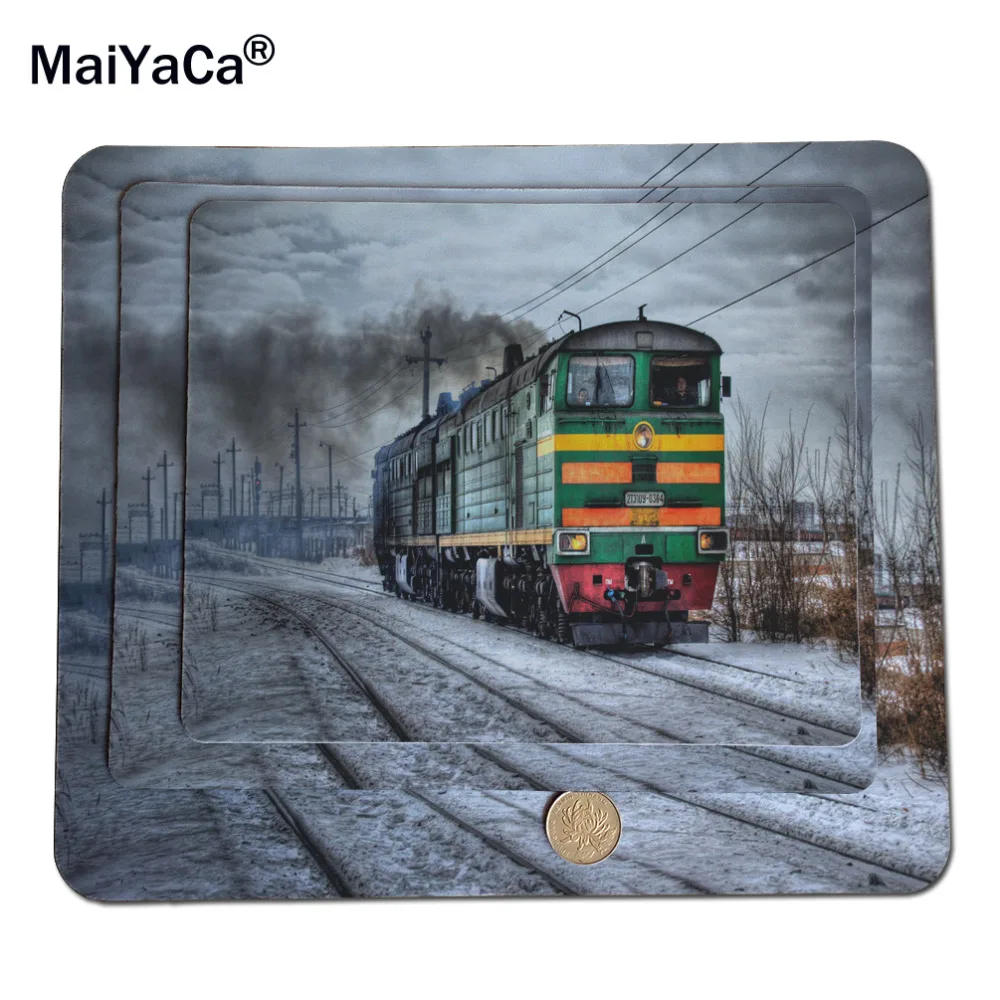 MaiYaCa On Snowy Railroad Mouse Pad Size 18*22cm and 25*29cm