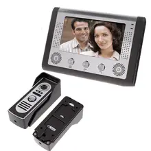7 “Video de La Puerta Timbre de La Puerta Del Timbre Del Teléfono Intercom Kit Cámara de Visión Nocturna Del Monitor
