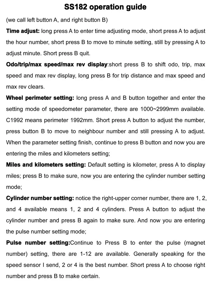 FREE SHIPPING- 15000rpm modern RX2N similar LCD digital Motorcycle odometer speedometer adjustable MAX 299KM/H meter