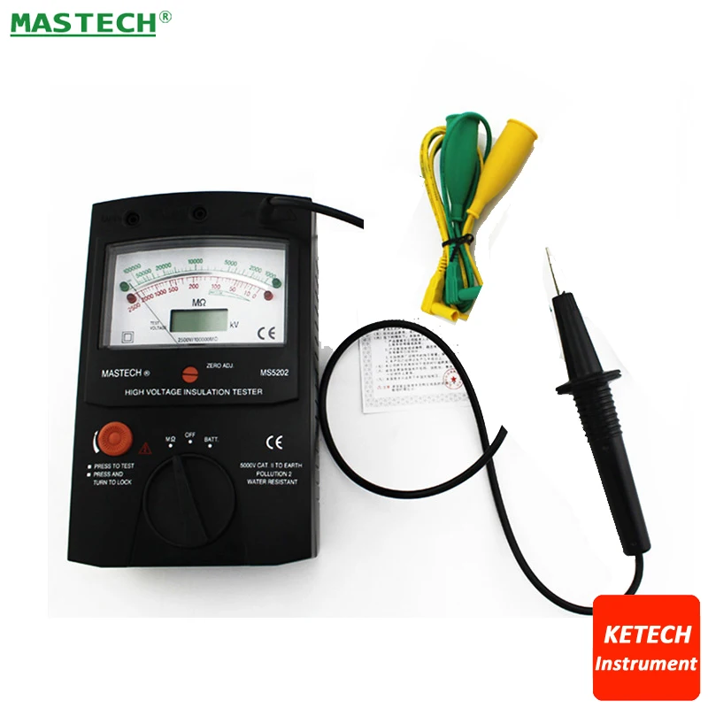 

Digital Analog Insulation Tester MASTECH MS5202