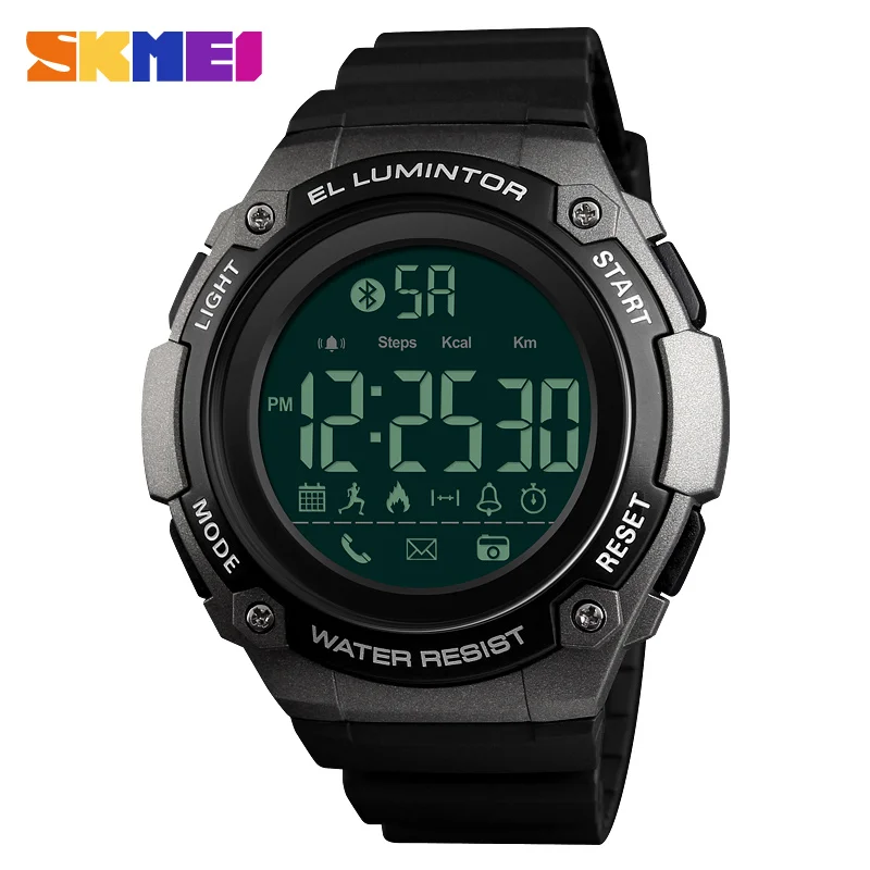 SKMEI Top Brand Men's Smart Sports Watches Pedometer Calorie Call Remind Bluetooth Smartwatch