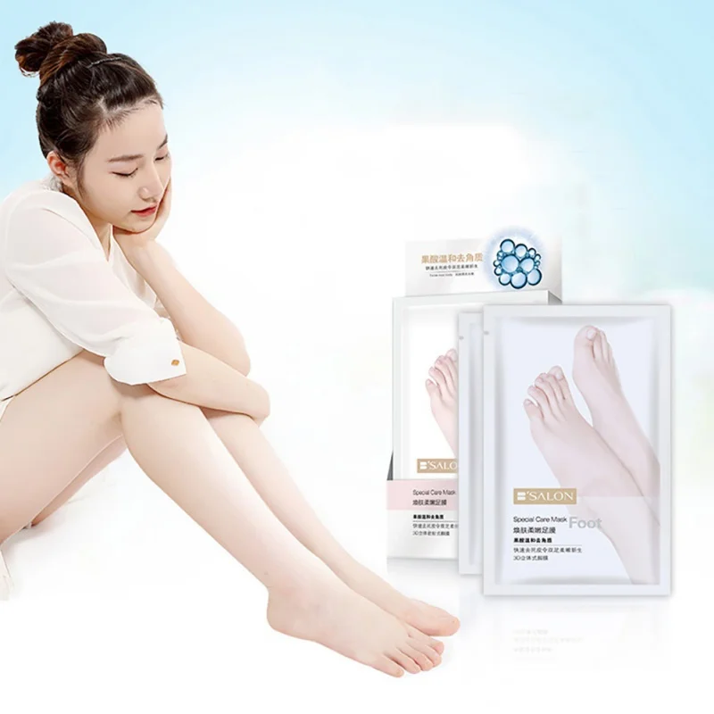 

Baby Feet Exfoliating Foot Mask Fruit Acid Skin Peeling Dead Skin Foot Mask Nourished Foot Care 2017