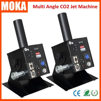 

2 PCS/Lot DMX 512 Electric Control Adjust Angels Stage Effect CO2 Fog Jet Blasters Liquid CO2 Jets Fog Machine