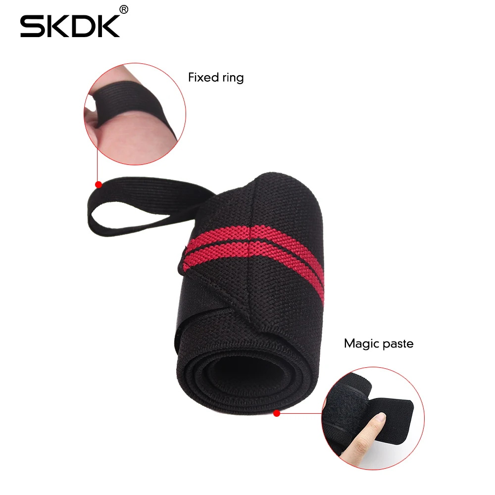 SKDK нейлоновый браслет эластичные бинты для запястья бинты для тяжелой атлетики дышащий захват штанги поддержка ремни защита рук
