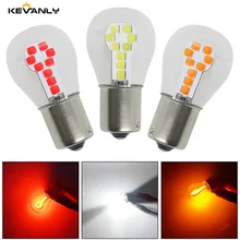 1 шт. S25 1156 P21W BA15S BAY15D P27W 1157 3030 18SMD Автомобильная резервная светильник тормоза поворота лампы CANBUS Дневной светильник