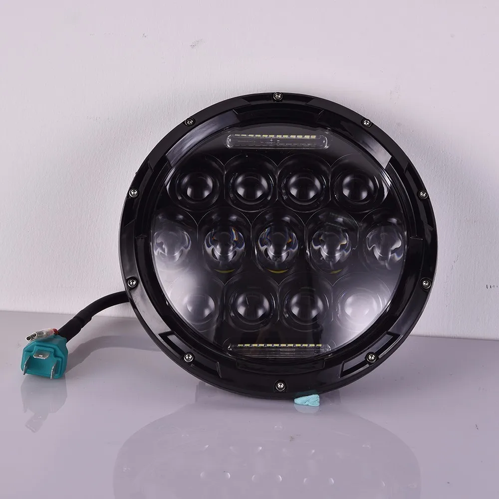 LED 7inch Round 75w Led Headlight H4 High Low Beam External Lights For