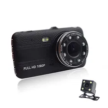 QUIDUX 4 pollici Dash Cam ADAS 1080 P Dual Lens 170 Gradi di 1200MP specchietto retrovisore Registratore WDR Dell’automobile di Visione notturna DVR Della Macchina Fotografica