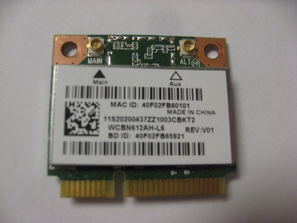 Карта для беспроводной LAN-карты Atheros QCWB335 AR956X Wi-Fi + BT4.0 половина PCI-E 2 4 ГГц 802.11b/g/n Lenovo