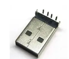 100 шт. 90 градусов локоть USB разъем для USB провода, DIY компонент