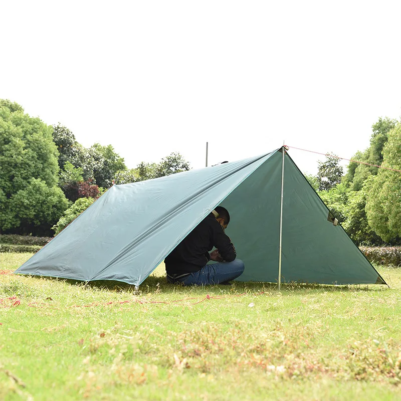 

3.2*3m Beach Sun Shelter Tarp Waterproof Tent Shade Ultralight UV Garden Awning Canopy Sunshade Outdoor Camping Hammock Rain Fly