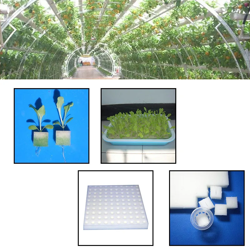 100 Pcs Soilless Hydroponic Vegetables Nursery Pots Nursery Sponge Culture System Water Planting For Home Garden Eco-Friendly