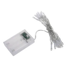 20 LED Strip Battery Powered String Lights Warm White Stripes for Christmas Party