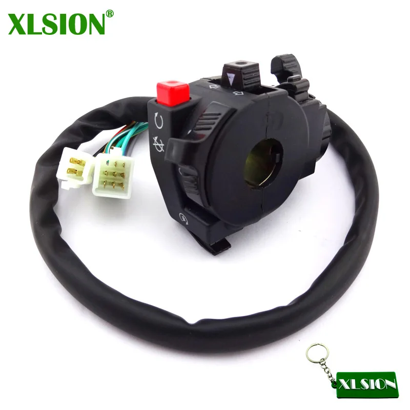 XLSION 12 Wire 5 Function Handle Control Switch Assembly With Choke Lever For 110cc 125cc 150cc 200cc 250cc Chinese Quad ATV | Автомобили